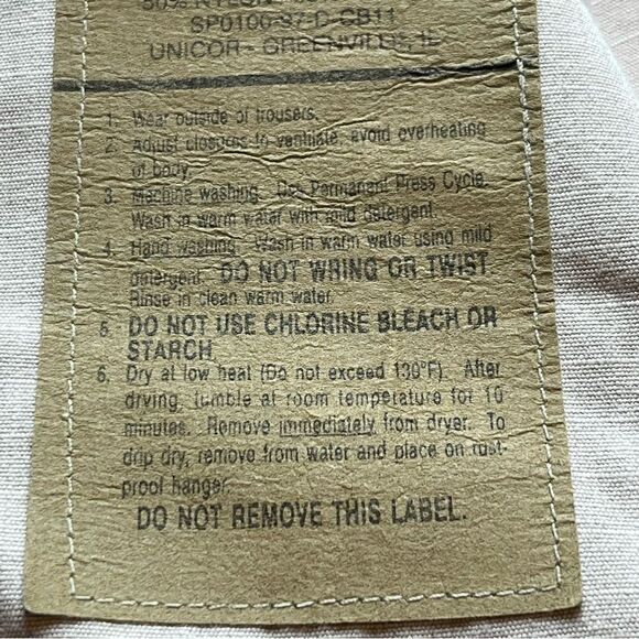 US Military Men's Air Force Desert Camo Coat Tan/Green/Brown Size Medium Reg - Picture 11 of 12